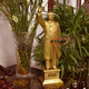 Shaozhihong H1 Pure Official Chairman Mao Bronze Statue Full Body Brass Waving Sculpture Living Room Office Study Desktop Decorative Ornament Great Man’s Former Residence Waving Statue 21cm Integrated Back Cover