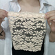 Wen Nian bra wrap, anti-exposure artifact, tube top for women, summer lace bra wrap, plus size, one piece base, rose white, one size fits all