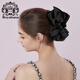 Royal sasa royal salsa hair clip double-sided bow head feminine temperament fugitive princess grip clip satin hair grip to increase hair volume