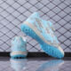 Детские футбольные бутсы FEELACES со сломанными ногтями для мужчин и женщин, студенческие тренировочные кроссовки Falcon Messi, детские кроссовки с искусственным покрытием TF 6195 сломанных ногтей лунного цвета 37 носков + сумка + защита