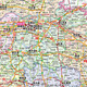 Henan Map 1068*749 mm Papierwandaufkleber 2025 Gelände und Transportkarte der Region