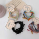 Morning Star Colorful Knotted Rubber Band Hair Band for Women Ins Japanese Simple Ladies Hair Tie New Headband Literary Hair Rope Macaron Color 6 Pack