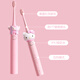 Seguo HelloKitty cat electric toothbrush for adult girls rechargeable ultrasonic student party girl cute home children soft hair girl toothbrush girl heart birthday gift Kitty-adult version brush head 2 pack DuPont bristles