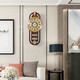 
Zhizhen New Chinese style living room perpetual calendar wall clock creative atmospheric Chinese style wall clock household decorative wooden clock 6172-brass style-Electronic movement