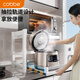 Cobbe kitchen rack countertop microwave rack oven rice cooker seasoning box home storage shelf double layer white