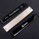 Swan (Swan) avec symbole phonétique Harmonica polyphonique A / B / D / E / G Tune pour adultes pour les débutants Playage Harmonica Cool Black [Harmonic polyphonique à 24 trous] C Tune couramment utilisée - recommandé pour les débutants