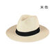 Muyi Binshi Straw Hat Men and Women Summer Travel and Vacation Hat Men's Trendy Wide-brimmed Beach Hat Sun Protection Men's Sun Hat Sun Hat Beige