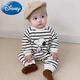 Disney (Disney) pure cotton baby jumpsuit for boys and girls, spring and autumn, toddler children's clothing, pajamas, baby clothes, newborn bag fart clothes for going out, white Snoopy, long sleeves, spring and autumn style, 90cm 20-24Jin Jin is equal to 0.5 kg