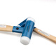 EXPLOIT industrial-grade installation hammer rubber hammer nylon non-elastic hammer steel pipe handle installation hammer 50mm