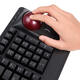 Perixx Periboard-522 mechanische Tastatur, integrierter großer Trackball, USB-kabelgebundene Gaming-Bürotastatur, 55-mm-Rad-Festpunktbedienung
