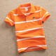 Kinderbekleidung Jungen Kurzarm-T-Shirt Kinder-Sommerkleidung 2024 neue mittlere und große Kinder halbärmeliges Revers gestreiftes POLO-Shirt-Oberteil 9214 Kurzarm 110