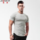 JOONSVIP short-sleeved T-shirt men's solid color cotton round neck slim tight bottoming shirt men's summer elastic sports half-sleeved T-shirt top white XL (130-145Jin Jin is equal to 0.5kg about slim fit)