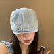 邦帛世贝雷帽复古牛仔前进帽女 四季通用时尚百搭文艺水洗做旧贝雷帽 前进帽【复古-牛仔】 均码