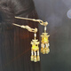 Mengyi Luminous Tassel Golden Lantern Hairpin Pavilion West Lake Palace Lantern Hairpin Hairpin Ancient Style Hair Accessory Mid-Autumn Festival Gift Phoenix Crown + Palace Lantern 2