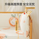 Li Mengsi crib surround soft bed bedside fence anti-collision splicing cloth baby child side anti-fall safety guard Orange Cute Rabbit single bed backrest length 60cm