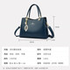 Kangaroo Kara brand genuine leather women's bag for holiday gift to mother cowhide bag for women 2025 new middle-aged ladies crossbody bag handbag dark blue (gift box + hand bag card bag pendant)