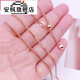An Feng choose the right color 18K gold necklace for women Au750 love adjustable Chopin color gold sweater chain 18K gold white adjustment 2.7g ~ 2.75g (about 1.3mm thick 50cm