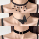 Jack Viney high-end necklace female choker collar black lace neck strap clavicle chain choker neck accessories 2026 birthday 8-piece set momentum