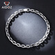 Aido Diamond Platinum Bracelet Men's pt950 Platinum Cross Card Ground Chain Attractive and Versatile Hand Accessories for Women Length Selection Suggestions Thickness 4-6mm = Clean Hand Circumference + 1.5cm