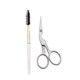 Tweezerman imported eyebrow trimming scissors and eyebrow trimming brush set stainless steel eyebrow trimming scissors and eyebrow trimming brush combination 2-piece set