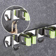
Wei Yang WYS-1585 304 stainless steel mop rack, gray 1 clamp 2 hooks, cleaning tool holder mop clip