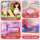 Ozhijia dress-up doll set gift box simulation villa children's toys girl play house princess castle four-story villa