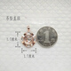 DR-FLVVS 18K gold pendant single pendant 18 rose gold platinum color gold zodiac sign rat (single pendant) 1.5 cm