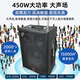 European and American professional performance high-end outdoor audio for karaoke square dance singing portable mobile drawbar audio with microphone Bluetooth professional three-way high-power speaker 263 drawbar 12-inch subwoofer 450W power 1* wireless microphone 1* lavalier microphone + spree