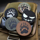 Punisher Bear Claw Velcro Badge Camouflage Morale Badge IR Armband Outdoor Tactical Backpack Badge DIY Badge Decoration Luminous Smiley Face