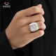 Aido Diamond pt950 men's platinum ring wide ring platinum domineering live mouth Wolong ring weight 24.8-25.0g