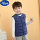 Disney children's cotton vest for men and women, baby cotton vest, autumn and winter new style, thickened cotton vest for small and medium-sized children, dark blue 120 (recommended height 100-110)