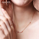 AWNL Lan Xinyan's same style Polaris Smile Star Silver Necklace Women's Jewelry as a Birthday Gift for Girlfriend Brand Gift Box Necklace - Rose Gold