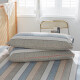 Whale Douyun cotton old coarse cloth sheets and mat three-piece set machine washable pure cotton thickened sheets summer coarse cloth mats ancient rhyme stripes 0.9 meters bed-sheets 120*230cm+one pillowcase