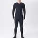 Gray Shell Merino Wool Thermal Underwear Set Solid Color Outdoor Breathable and Comfortable Autumn and Winter Basement Tencel Wool Black S - Recommended Weight 120-135 Jin Jin equals 0.5 kg