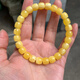 Boutique natural beeswax bracelets, amber, Russian chicken oil, single circle men's and women's bracelets, play buckets, white honey 10x8mm pier bracelets (23 pieces per piece)