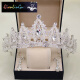 Qianlingu Bridal Crown Three-piece Wedding Headwear 2020 New Korean Baroque Adult Women's Jewelry Princess Wedding Golden New Single Crown