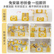Guaiguai Bear Fence Ferm's Floor Baby Home Indoor Home Crawling Pad Guarrelle Baby Toddler Safety Fence Paradise Double Door 14 + 2 Set Star Gray