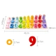 Fubai 3 in 1 Pairing Board Infant Montessori Early Education Educational Toys Boys and Girls Baby Building Blocks Puzzle Number Shape Color Enlightenment Cognitive Intelligence Children Development Birthday Gift