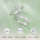 MZMZ Couple Ring Pair Platinum PT950 Platinum Engagement Proposal Marriage Chinese Valentine's Day Birthday Gift for Girlfriend Gardenia Hand Pair Ring - Light Luxury Style