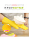 2 pcs kitchen thickened anti-scalding insulated silicone gloves, high temperature resistant microwave oven baking gloves waterproof gloves 2 pcs orange