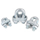 Jinggong national standard galvanized steel wire rope chuck buckle chuck chuck lock U-shaped chuck fixed joint wire rope chuck 8mm (suitable for 8mm steel wire rope) 5 pcs