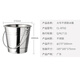 CLITON stainless steel creative ice bucket with handle red wine beer champagne ice cube bucket champagne bucket bar ktv curling
