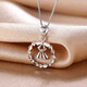 Saturday Fortune (ZLF) PT950 platinum pendant women's car flower sparkling garland pendant love hug 1.36g