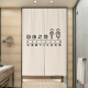 ROBTM bathroom door curtain commercial restroom blocking curtain cloth curtain punch-free partition curtain toilet special half curtain can be customized simple toilet 23 width 80cm * height 120cm