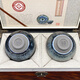 Jianyuan Tiancheng Jianyang Jianzhan Tea Cup Oil Drop Cup Jian Kiln Black Glaze Porcelain Ceramic Tea Set Couple Pair Cup Master Cup Tea Cup Silver Blue Oil Drop Pair Cup (Gift Box) 120ml 2 pieces