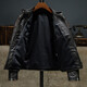Show Stage Classic Venom Men's Tea Core Horse Leather Jacket Fashion Handsome Locomotive Clothes Old Tea Core Genuine Leather Jacket Tea Core Black XL
