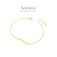 Chow Tai Fook SOINLOVE minimalist smile bracelet 18K gold exquisite bracelet VE157 17.5cm