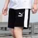 PUMA official shorts men's 2025 new breathable quick-drying sports pants casual loose running fitness pants five-quarter pants 531358-01/T7 splicing S (170/70A)