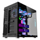 Wanjia Robin 3 wide-body double-sided transparent glass chassis dual 360 water-cooled computer main chassis sea view room chassis desktop 30 series long graphics card vertical mounting chassis Bauhaus pure white Robin 3 (black) + 7 prism 4pro fan ARGB