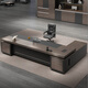 Tiju Light Luxury Boss Desk Office Desk and Chair Combination Simple Modern President Desk Executive Desk Supervisor Leader Computer Desk 2.2 Meter Boss Desk (Including Side Cabinets) High Quality